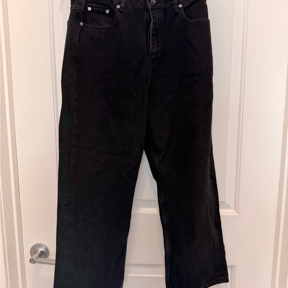GANNI Women’s Cropped high-rise straight-leg Jeans